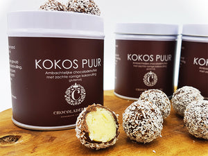 Ambachtelijke kokostruffels in blik - Macaronstore.nl