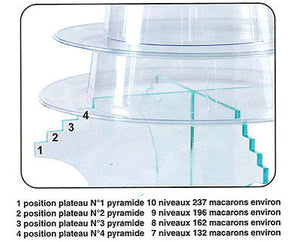 Voetstuk voor macaronstandaard 24 cm 10 etages - Macaronstore.nl