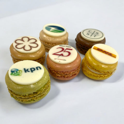 Macarons met logo