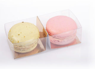 2 Macarons de Paris in transparant doosje - Macaronstore.nl