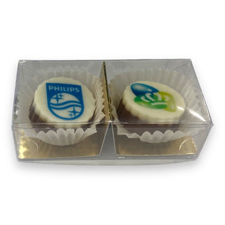 2 bonbons met logo