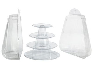 Transparante ronde Macaron standaard max 40 macarons (niet inbegrepen) - Macaronstore.nl