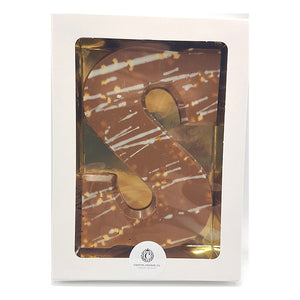 Luxe chocoladeletter Salted Caramel S per stuk - Macaronstore.nl