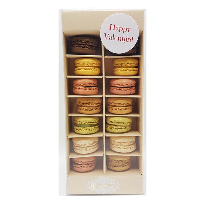 Valentijn Macarons de Paris 14 stuks in luxe doosje